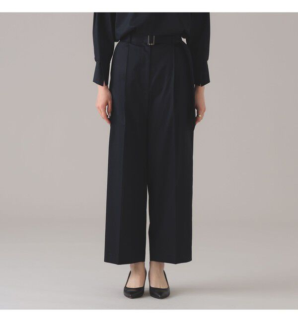 Demi-Luxe BEAMS 「Oggi &times; Demi-Luxe BEAMS / コットン ベルテッドパンツ」|チノ|