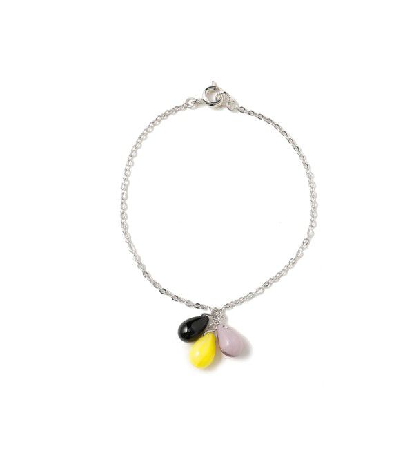 Ray BEAMS 「3ドロップ グラス ブレスレット」|その他|Black/Yellow