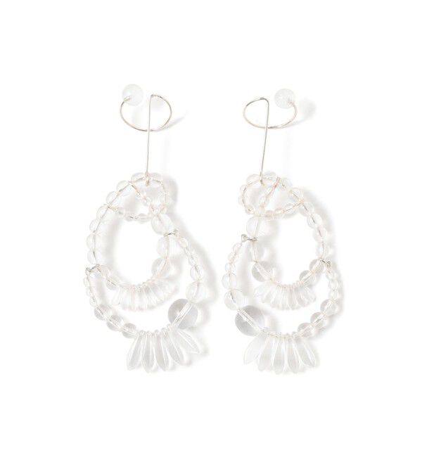 Ray BEAMS 「RACKETS / LINMPID ORB EAR CUFF」|イヤーカフ|CLEAR