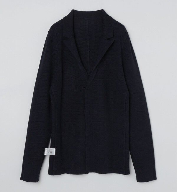 SHIPS「ALAN PAINE:メリノウール 7ゲージ ラペル ジャケット」|ニット・セーター|