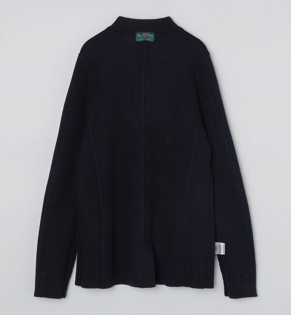 SHIPS「ALAN PAINE:メリノウール 7ゲージ ラペル ジャケット」|ニット・セーター|