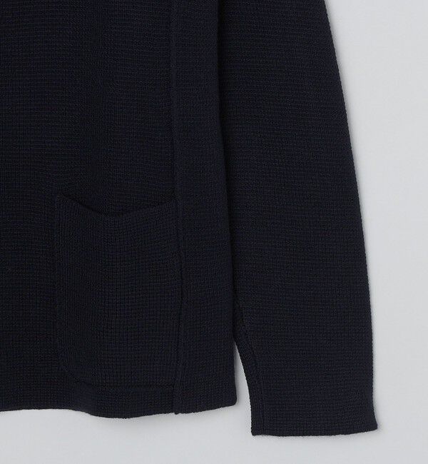 SHIPS「ALAN PAINE:メリノウール 7ゲージ ラペル ジャケット」|ニット・セーター|