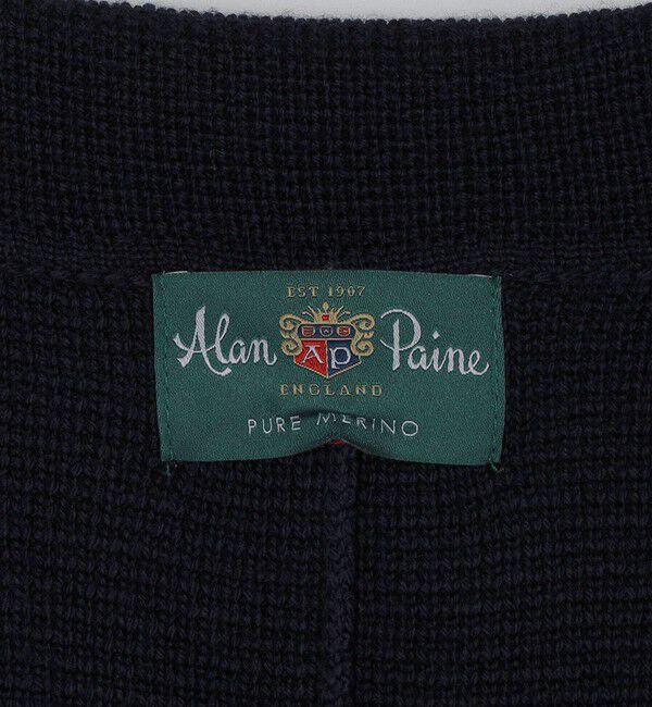 SHIPS「ALAN PAINE:メリノウール 7ゲージ ラペル ジャケット」|ニット・セーター|