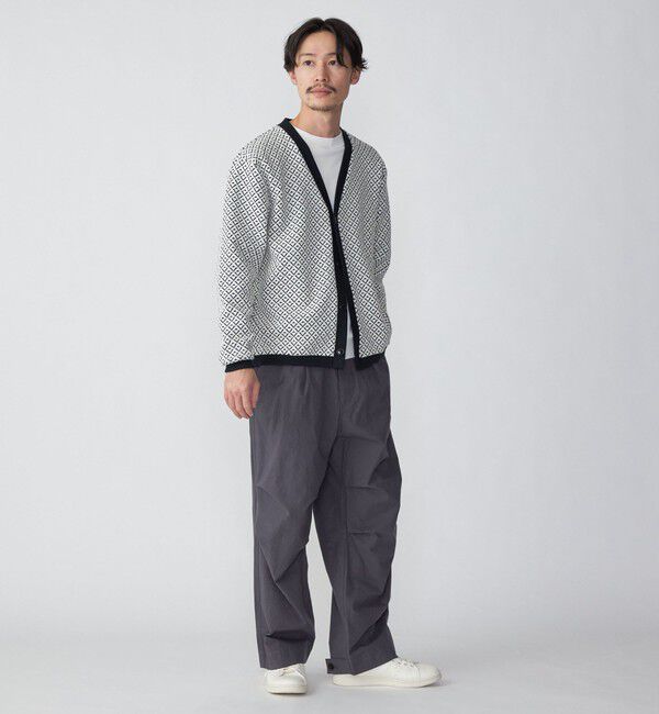 SHIPS「SHIPS: ジャカード 小紋柄 Vネック カーディガン」|カーディガン|