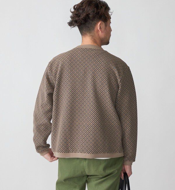 SHIPS「SHIPS: ジャカード 小紋柄 Vネック カーディガン」|カーディガン|