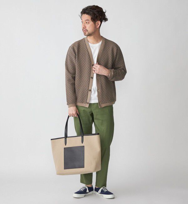 SHIPS「SHIPS: ジャカード 小紋柄 Vネック カーディガン」|カーディガン|