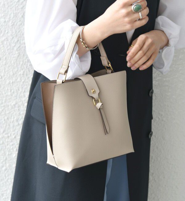 SHIPS any「SHIPS any: バイカラー2WAY スクエア ショルダー バッグ」|ショルダー・メッセンジャー|