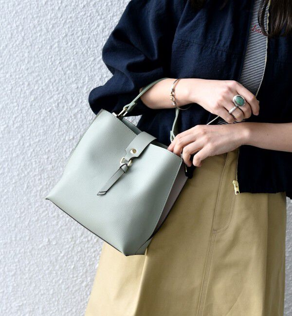 SHIPS any「SHIPS any: バイカラー2WAY スクエア ショルダー バッグ」|ショルダー・メッセンジャー|