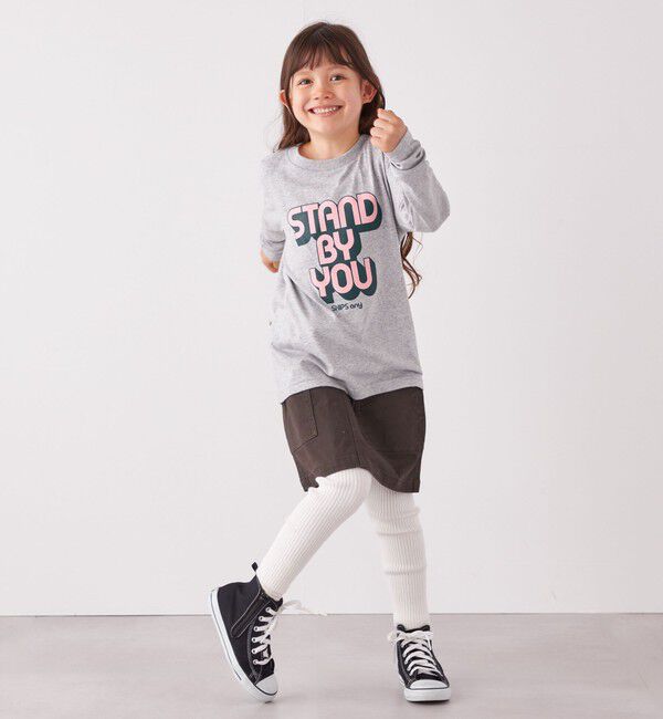 SHIPS any「SHIPS any: タイポグラフィー プリント ロンT<KIDS>◇」|Tシャツ・カットソー|