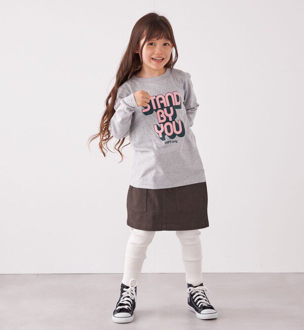 SHIPS any「SHIPS any: タイポグラフィー プリント ロンT<KIDS>◇」|Tシャツ・カットソー|