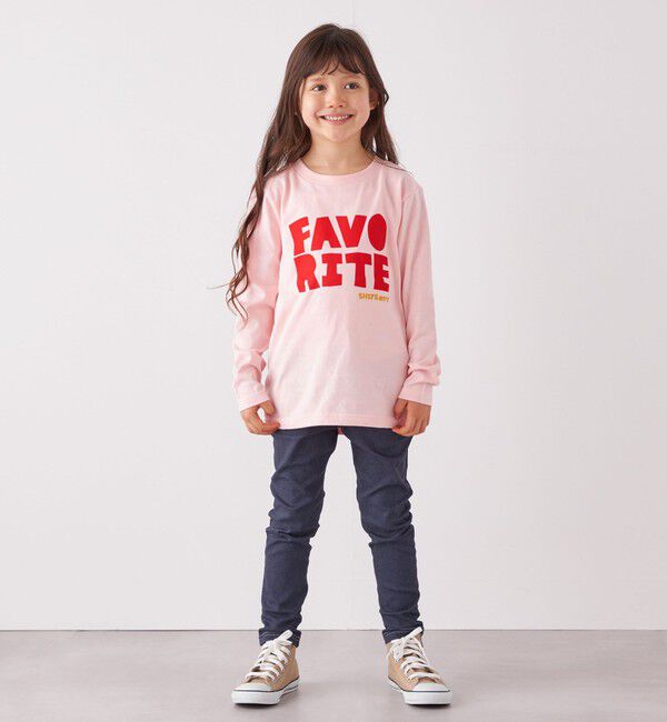 SHIPS any「SHIPS any: タイポグラフィー プリント ロンT<KIDS>◇」|Tシャツ・カットソー|
