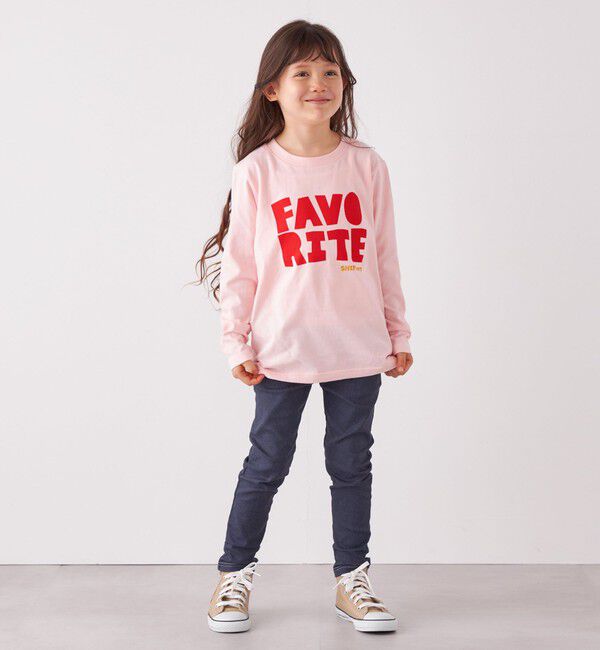 SHIPS any「SHIPS any: タイポグラフィー プリント ロンT<KIDS>◇」|Tシャツ・カットソー|
