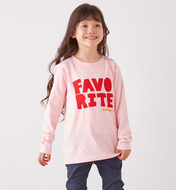 SHIPS any「SHIPS any: タイポグラフィー プリント ロンT<KIDS>◇」|Tシャツ・カットソー|