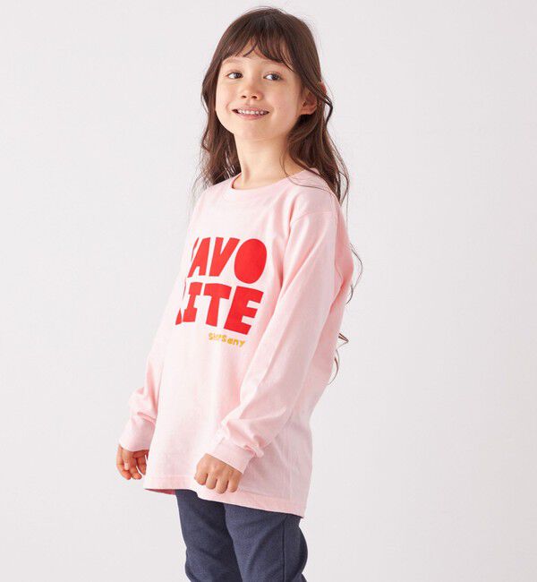 SHIPS any「SHIPS any: タイポグラフィー プリント ロンT<KIDS>◇」|Tシャツ・カットソー|