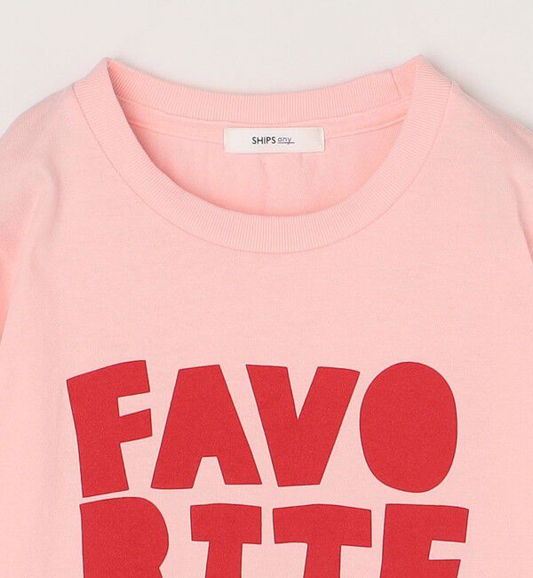 SHIPS any「SHIPS any: タイポグラフィー プリント ロンT<KIDS>◇」|Tシャツ・カットソー|