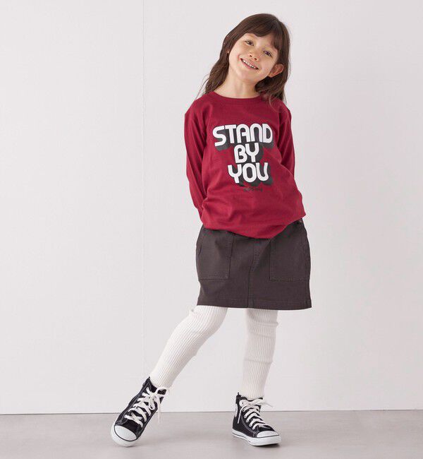 SHIPS any「SHIPS any: タイポグラフィー プリント ロンT<KIDS>◇」|Tシャツ・カットソー|