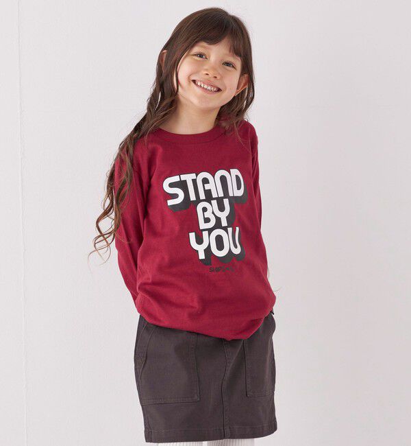 SHIPS any「SHIPS any: タイポグラフィー プリント ロンT<KIDS>◇」|Tシャツ・カットソー|