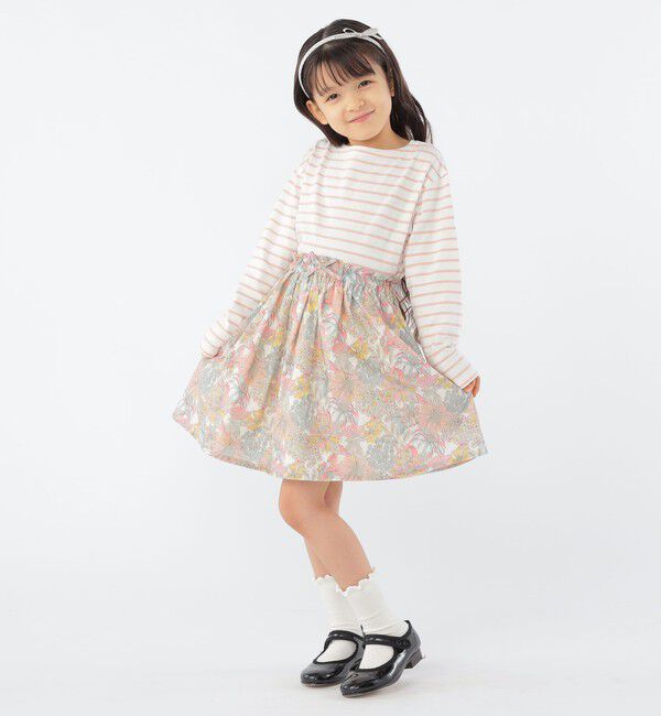 SHIPS KIDS「SHIPS KIDS:100～130cm / ボーダー 長袖 TEE」|Tシャツ・カットソー|