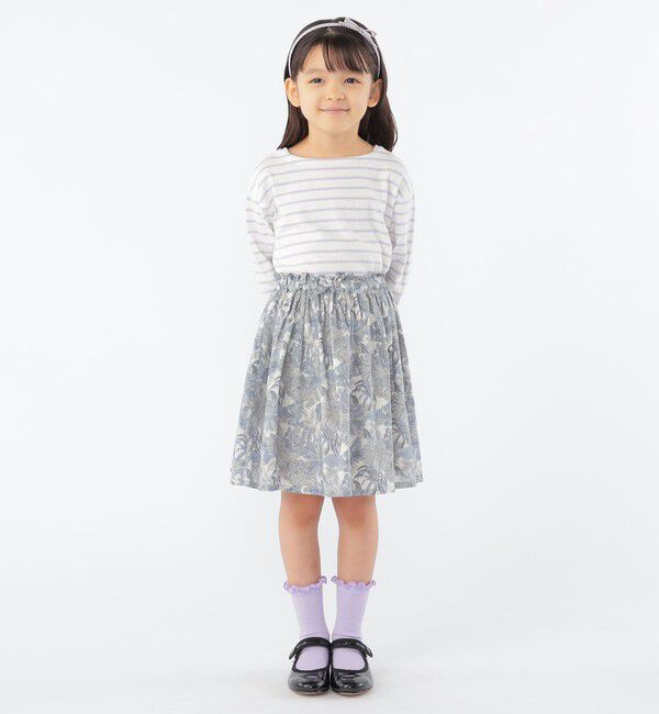 SHIPS KIDS「SHIPS KIDS:100～130cm / ボーダー 長袖 TEE」|Tシャツ・カットソー|