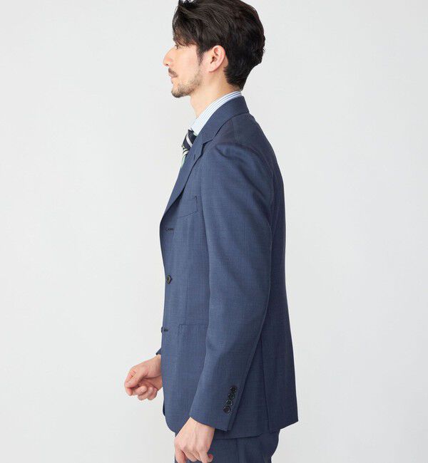 SHIPS「SHIPS:〈セットアップ対応/洗濯機可能〉トロピカル ウォッシャブル ピンヘッド ジャケット」|テーラードジャケット|