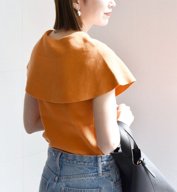 SHIPS any「SHIPS any:〈手洗い可能〉リブニット  ビッグカラー プルオーバー」|ニット・セーター|