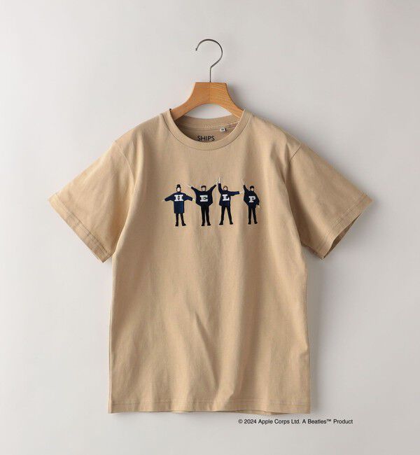 SHIPS KIDS「SHIPS KIDS:140～160cm /〈家族おそろい〉【THE BEATLES】TEE」|Tシャツ・カットソー|ベージュ