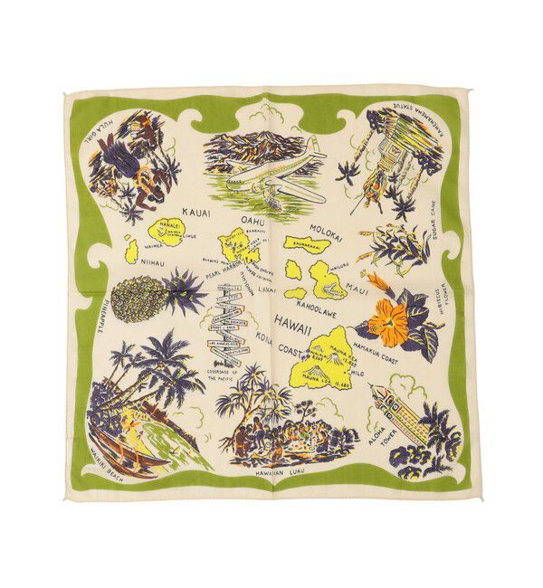 SHIPS for women「BINDU:Hawaii バンダナ」|バンダナ・スカーフ|ライトグリーン