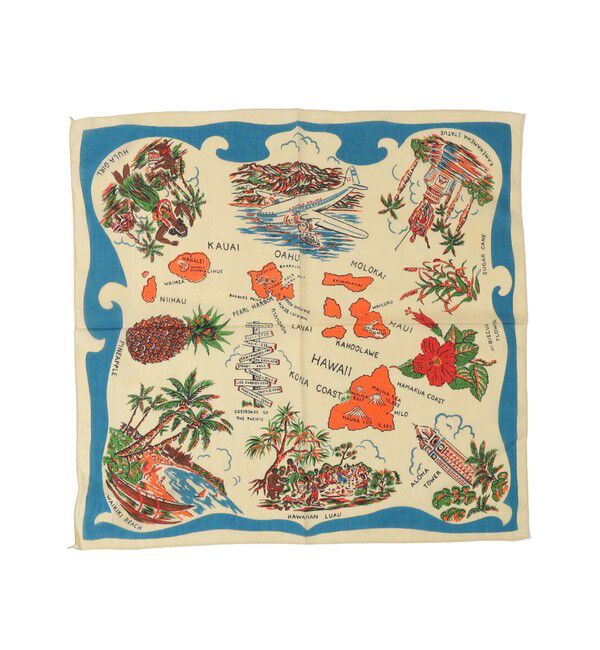 SHIPS for women「BINDU:Hawaii バンダナ」|バンダナ・スカーフ|ロイヤルブルー