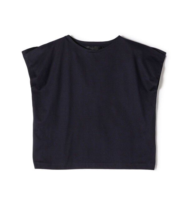 SHIPS for women「【SHIPS別注】Nell:〈手洗い可能〉肩 スリット デザイン プルオーバー」|Tシャツ・カットソー|ネイビー