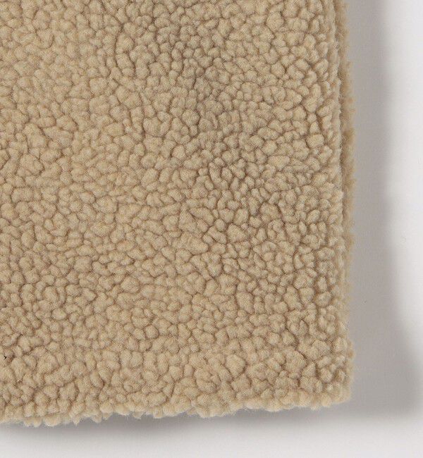 quaranciel「quaranciel: ポリエステル フェイク ファー ボア フーデッド コート」|ミリタリー・モッズコート|