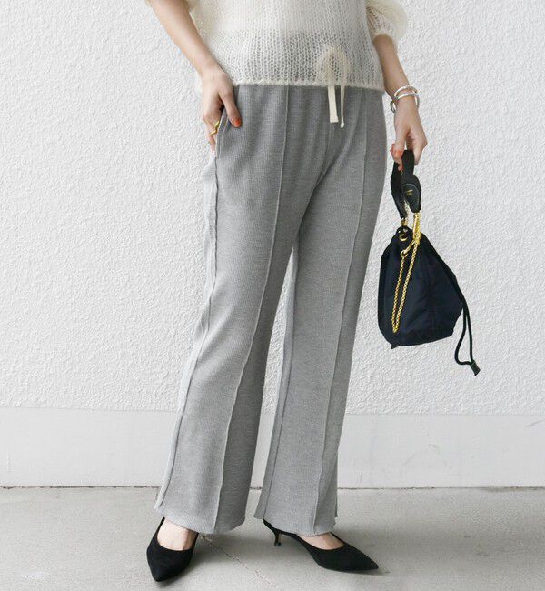 SHIPS for women「〈洗濯機可能〉ワッフル セミフレア パンツ」|その他|