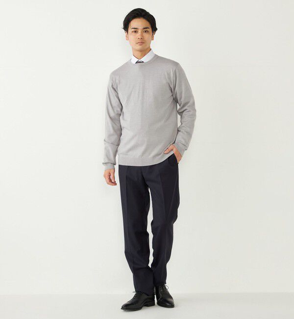 SHIPS Colors 「SHIPS Colors:〈手洗い可能〉アンチピリング 12G クルーネック ニット」|ニット・セーター|