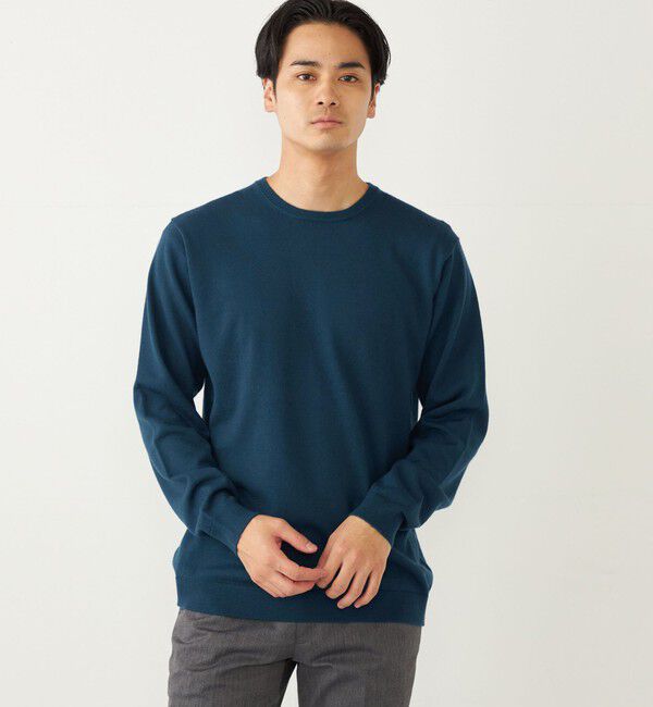 SHIPS Colors 「SHIPS Colors:〈手洗い可能〉アンチピリング 12G クルーネック ニット」|ニット・セーター|