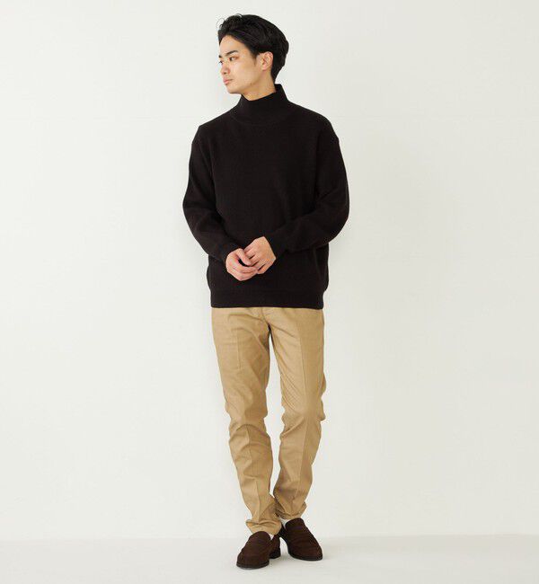 SHIPS Colors 「SHIPS Colors:〈洗濯機可能〉畔編み ハイネック ニット」|ニット・セーター|