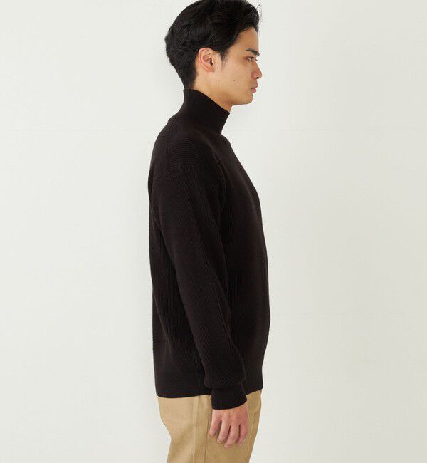 SHIPS Colors 「SHIPS Colors:〈洗濯機可能〉畔編み ハイネック ニット」|ニット・セーター|