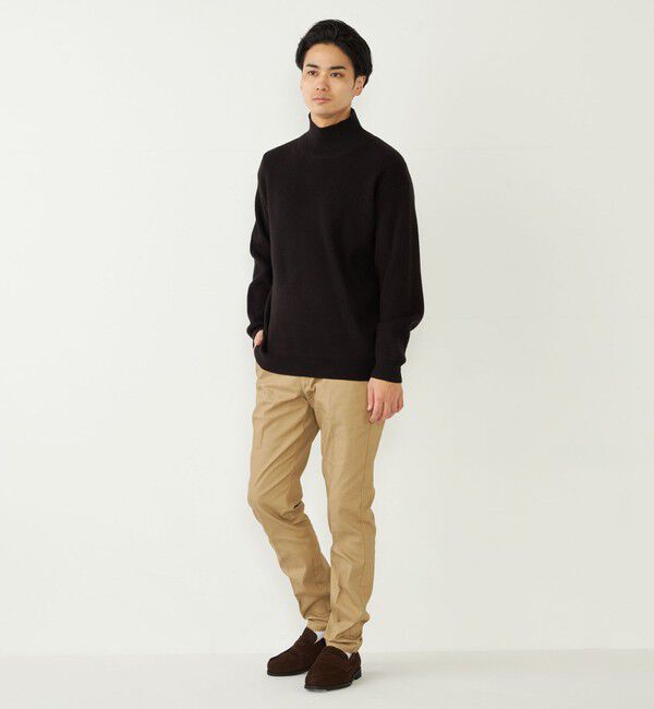 SHIPS Colors 「SHIPS Colors:〈洗濯機可能〉畔編み ハイネック ニット」|ニット・セーター|