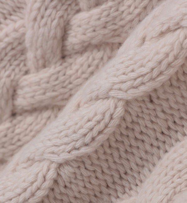 SHIPS「【SHIPS別注】GRAY: ケーブル編み タートルネック ニット」|ニット・セーター|