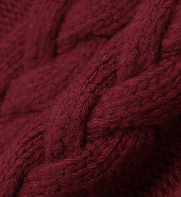 SHIPS「【SHIPS別注】GRAY: ケーブル編み タートルネック ニット」|ニット・セーター|