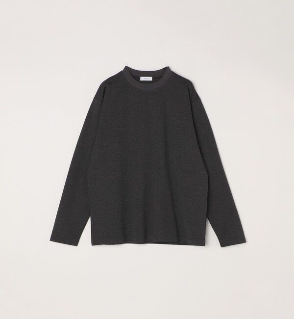 SHIPS any「SHIPS any: デザイン リブ ハイゲージ ポンチ クルーネック Tシャツ (ロンT)◇」|Tシャツ・カットソー|