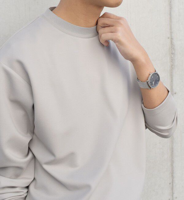 SHIPS any「SHIPS any: デザイン リブ ハイゲージ ポンチ クルーネック Tシャツ (ロンT)◇」|Tシャツ・カットソー|ベージュ