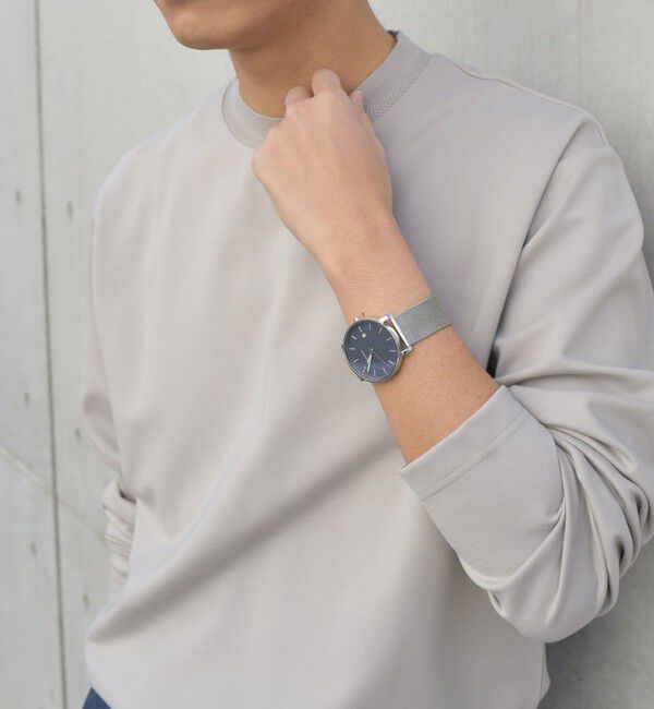 SHIPS any「SHIPS any: デザイン リブ ハイゲージ ポンチ クルーネック Tシャツ (ロンT)◇」|Tシャツ・カットソー|