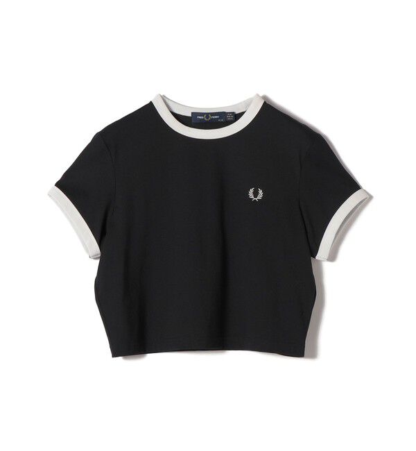 SHIPS for women「《一部追加予約》FRED PERRY:G9163 CROPPED RINGER TEE」|Tシャツ・カットソー|