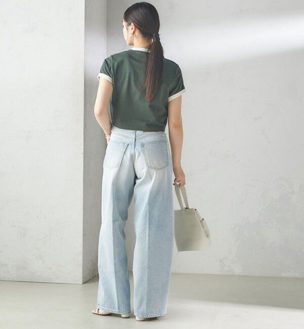 SHIPS for women「《一部追加予約》FRED PERRY:G9163 CROPPED RINGER TEE」|Tシャツ・カットソー|