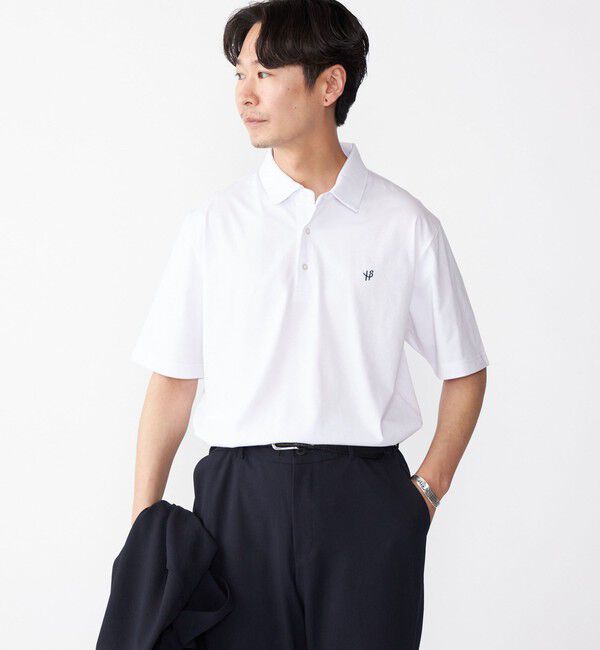 SHIPS「【WEB限定】SHIPS:〈吸水速乾〉アイスタッチ ワンポイント ロゴ レギュラーカラー ポロシャツ」|Tシャツ・カットソー|