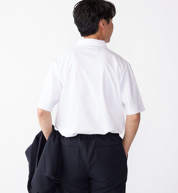 SHIPS「【WEB限定】SHIPS:〈吸水速乾〉アイスタッチ ワンポイント ロゴ レギュラーカラー ポロシャツ」|Tシャツ・カットソー|