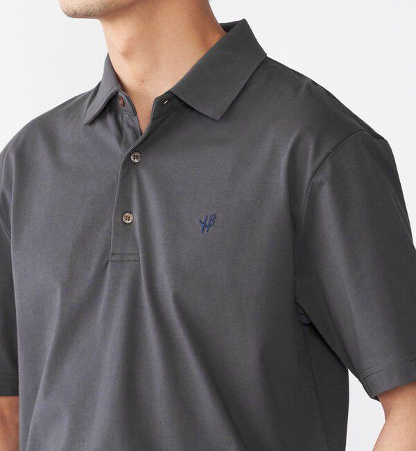 SHIPS「【WEB限定】SHIPS:〈吸水速乾〉アイスタッチ ワンポイント ロゴ レギュラーカラー ポロシャツ」|Tシャツ・カットソー|