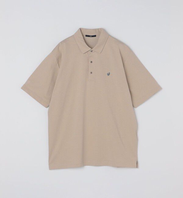 SHIPS「【WEB限定】SHIPS:〈吸水速乾〉アイスタッチ ワンポイント ロゴ レギュラーカラー ポロシャツ」|Tシャツ・カットソー|ベージュ