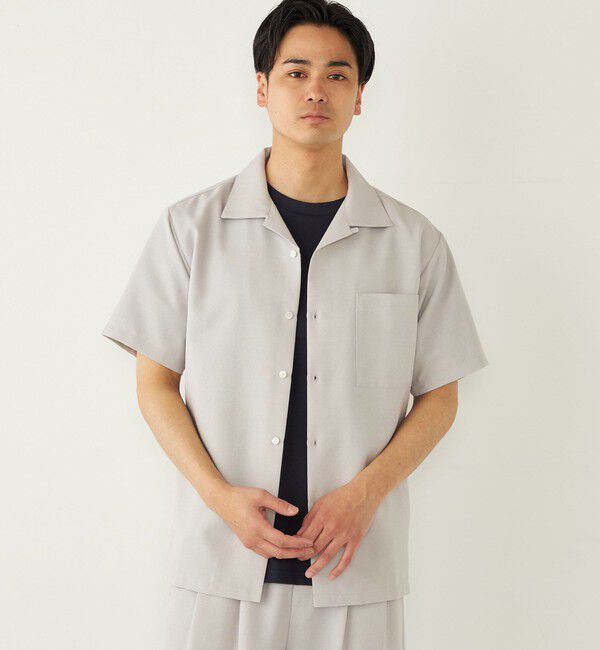 SHIPS Colors 「SHIPS Colors:〈洗濯機可能〉ポリトロ オープンカラー シャツ」|シャツ・ブラウス|