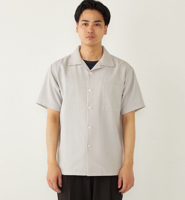 SHIPS Colors 「SHIPS Colors:〈洗濯機可能〉ポリトロ オープンカラー シャツ」|シャツ・ブラウス|