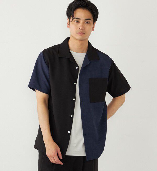 SHIPS Colors 「SHIPS Colors:〈洗濯機可能〉ポリトロ オープンカラー シャツ」|シャツ・ブラウス|